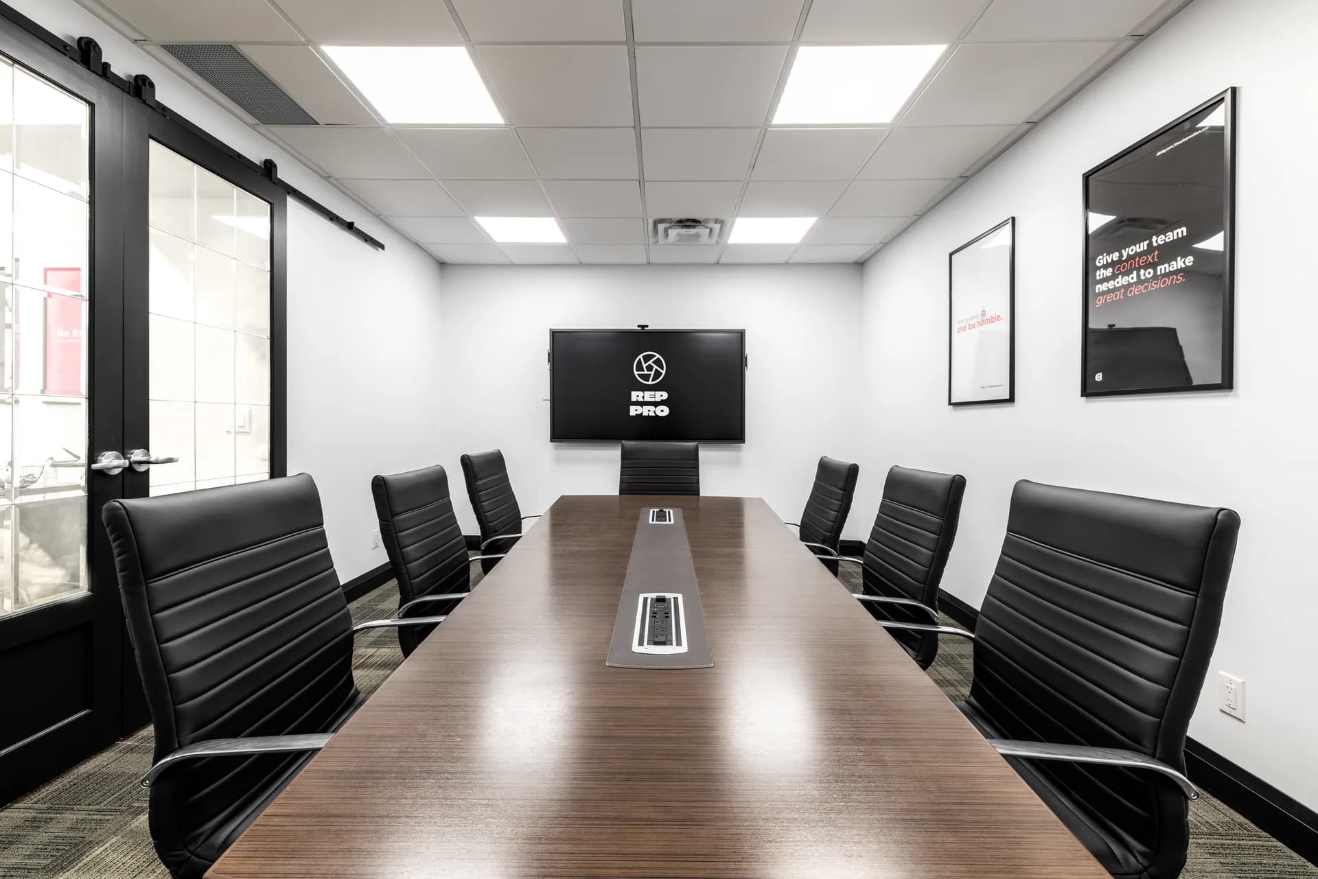 Boardroom with smart board